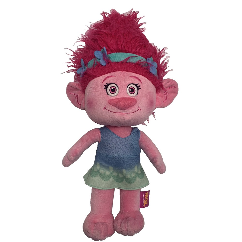 Troll Plush Dreamworks Troll 2016 Poppy Pink 18" Movie Stuffed Toy Doll